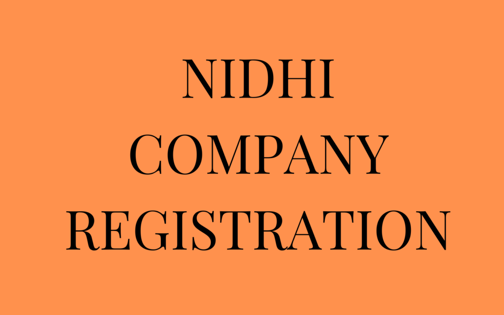 Nidhi Company registration